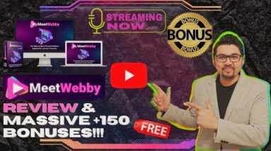 MeetWebby Review⚡💻📲Host UNLIMITED Video Conferences, Meeting & Webinars📲💻⚡Get FREE +150 Bonuses💲💰💸