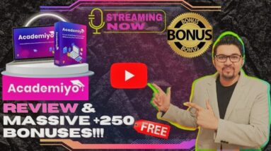Academiyo Review⚡💻📲Makes $525/Day By Creating Udemy Like Academy Sites📲💻⚡Get FREE +250 Bonuses💲💰💸