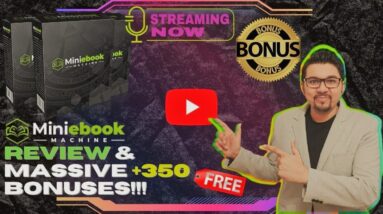 MiniEbook Machine Review⚡💻📲Loaded With 1 Million+ DFY eBooks & PLR Articles📲💻⚡FREE +350 Bonuses💲💰💸