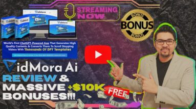VidMora AI Review⚡📲💻ChatGPT Powered Video & Content Creator💻📲⚡Get FREE +350 Bonuses💲💰💸