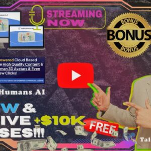 TalkingHumans AI Review⚡💻📲Generate Real Talking Human 3D Avatars & More📲💻⚡Get FREE +350 Bonuses💲💰💸