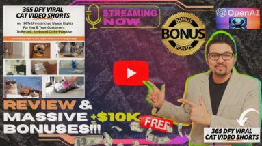 365 Viral Cat Videos⚡📲💻DFY Shorts For TikTok, FB Reels, YT Shorts & IG💻📲⚡Get FREE +350 Bonuses💲💰💸