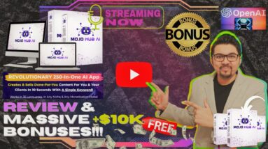 MOJO HUB AI Review⚡💻📲GPT4 Powered Revolutionary 250-IN-One DFY Content Suite📲💻⚡FREE +350 Bonuses💲💰💸