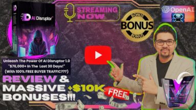 AI Disruptor 1.0 Review⚡📲💻Unleash the Power of AI with AI Disruptor 1.0💻📲⚡Get FREE +350 Bonuses💲💰💸