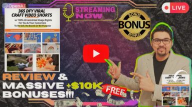 365 Viral Craft Videos⚡📲💻DFY Shorts For TikTok, FB Reels, YT Shorts & IG💻📲⚡Get FREE +350 Bonuses💲💰💸