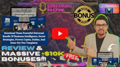 Optimized Business Templates Kit Review⚡📲Download These Powerful Universal Templates💻⚡FREE Bonuses💸