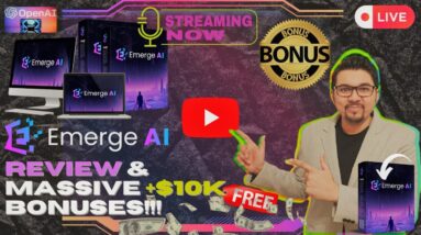 Emerge Ai Review⚡📲💻[LIVE] Create FREE Unlimited ChatBots For Life💻📲⚡Get +350 FREE Bonuses💲💰💸