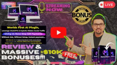 Momentum AI Review⚡📲💻[LIVE] Ultimate DFY A.I Commission Traffic Engine💻📲⚡Get FREE +350 Bonuses💲💰💸