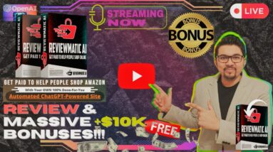 ReviewMatic AI Review⚡📲💻[LIVE] ChatGPT + This App = PROFITS... (100% Automated)💻📲⚡FREE Bonuses💲💰💸