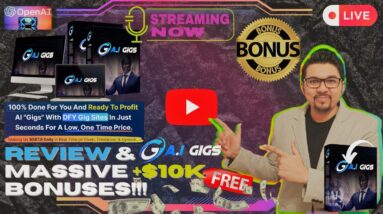 AI Gigs Review⚡📲💻[LIVE] Create 100% DFY AI "Gigs" With DFY Gig Sites💻📲⚡FREE Bonuses💲💰💸