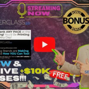 SEO MASTERCLASS 2.0 Review⚡💻[LIVE] Rank ANY Website On First Page Of GOOGLE & BING📲⚡FREE Bonuses💲💰💸