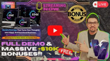 EDGE Demo⚡📲💻[LIVE] AI Assistant Marketing Suite With More Than 85 Ai Features💻📲⚡FREE Bonuses💲💰💸