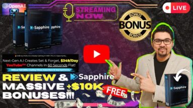 Sapphire Review⚡💻📲[LIVE] Ultimate AI-Powered YouTube Automation App📲💻⚡FREE Bonuses💲💰💸
