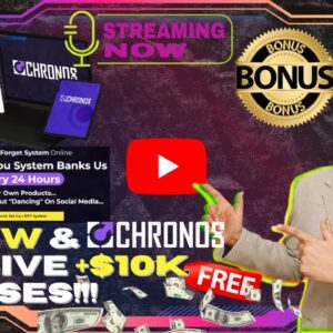 Chronos Review⚡📲💻[LIVE] Set & Forget Complete Done-For-You System💻📲⚡FREE Bonuses💲💰💸