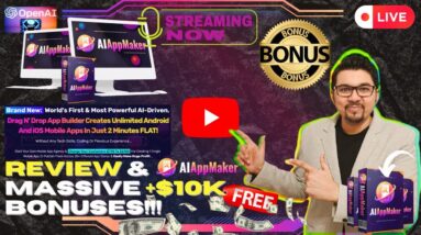 AI AppMaker Review⚡💻[LIVE] Creates Unlimited iOS & Android Mobile Apps📲⚡FREE Bonuses💲💰💸