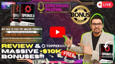 TopperMatic AI Review⚡💻[LIVE] Get Paid To Pick Top Amazon Products📲⚡FREE Bonuses💲💰💸