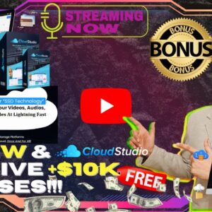 CloudStudio Review⚡💻[LIVE] Your One Stop Solution For Cloud Storage Is Here📲⚡FREE Bonuses💲💰💸