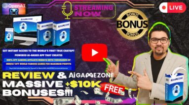 AI GameZone Review⚡💻[LIVE] DFY Gaming Affiliate Website Creator App📲⚡FREE 10K Bonuses💲💰💸