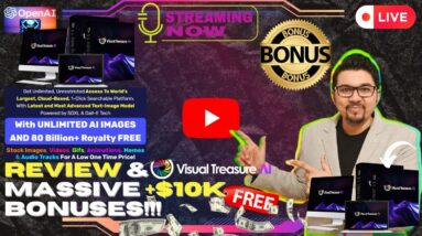 Visual Treasure AI Review⚡💻[LIVE] BIGGEST Royalty FREE Stock Collection Is Here📲⚡FREE 10K Bonuses💲💰💸