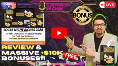 Local Niche Riches 2024 Review⚡💻[LIVE] Riches In The Niches, First PLR Of Its Kind📲⚡FREE Bonuses💲💰💸