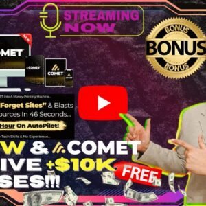 COMET Review⚡💻[LIVE] Create ChatGPT4 Powered Set & Forget Money-Making Websites📲⚡FREE 10K Bonuses💲💰💸