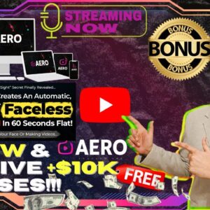 AERO Review⚡💻[LIVE] Insane A.I Faceless YouTube Channel Builder📲⚡FREE 10K Bonuses💲💰💸