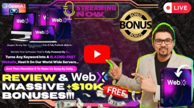 WebX Review⚡💻[LIVE] Create STUNNING Landing Pages, eCom Stores & Sales Funnels📲⚡FREE 10K Bonuses💲💰💸