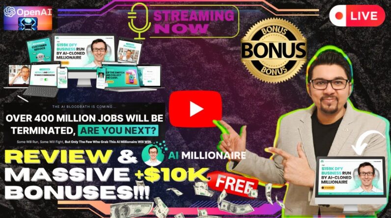 AiMillionaire Review⚡💻[LIVE] Your Automated AI Business Model Is Here📲⚡FREE 10K Bonuses💲💰💸