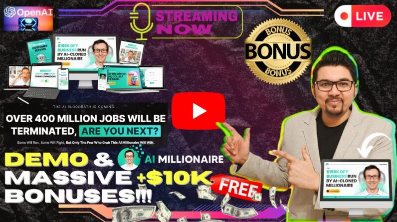 AiMillionaire DEMO⚡💻[LIVE] Your Automated AI Business Model Is Here📲⚡FREE 10K Bonuses💲💰💸