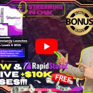 RapidStoreZ Review⚡💻[LIVE] Create DFY Digital Store In Less Than 60 Seconds📲⚡FREE 10K Bonuses💲💰💸