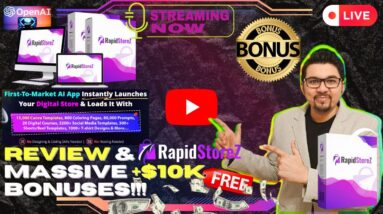 RapidStoreZ Review⚡💻[LIVE] Create DFY Digital Store In Less Than 60 Seconds📲⚡FREE 10K Bonuses💲💰💸