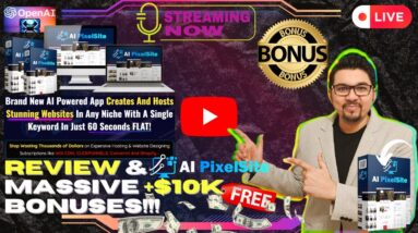 AiPixelSite Review⚡💻[LIVE] Create & Sell Unlimited Professional Websites📲⚡FREE 10K Bonuses💲💰💸