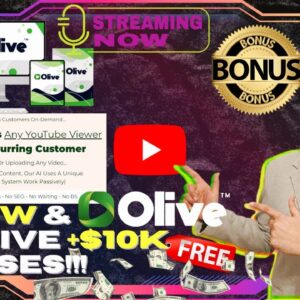 Olive Review⚡💻[LIVE] AI-Driven App That Twists YT Algo For Our Advantage📲⚡FREE 10K Bonuses💲💰💸