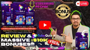 TubeQuizAi Review⚡💻Create Viral Quiz Videos That Are Breaking The Internet📲⚡FREE 10K Bonuses💲💰💸