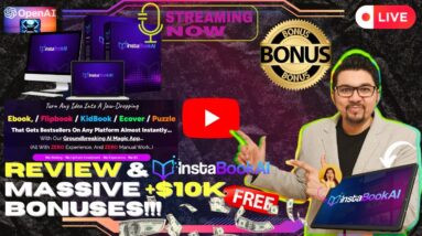 InstaBookAI Review⚡💻Create Unlimited Ebooks, Flipbooks, Puzzles, Crosswords & More📲⚡10K Bonuses💲💰💸