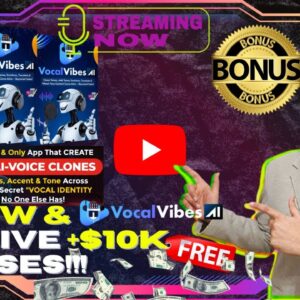 VocalVibesAi Review⚡💻 World’s 1st Ever PERSONALIZED A.I. Voice Cloning Platform📲⚡FREE 10K Bonuses💲💰💸