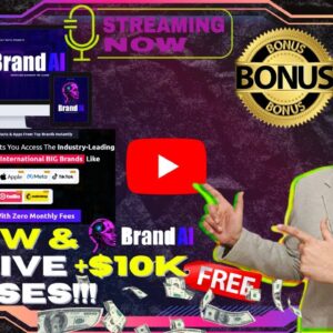 BrandAI Review⚡💻[LIVE] Access All Popular AI Branded Apps From Single Platform📲⚡FREE 10K Bonuses💲💰💸