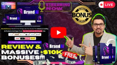 BrandAI Review⚡💻[LIVE] Access All Popular AI Branded Apps From Single Platform📲⚡FREE 10K Bonuses💲💰💸