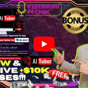 AiTuber Review⚡💻[LIVE] Create Stunning Viral YouTube Videos With AI📲⚡FREE 10K Bonuses💲💰💸