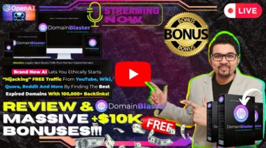 DomainBlaster Review⚡💻[LIVE] Find Clone & Rank On Google Instantly📲⚡FREE 10K Bonuses💲💰💸