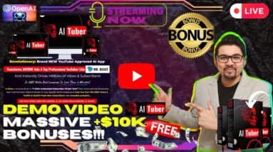 AiTuber DEMO⚡💻[LIVE] Create Stunning Viral YouTube Videos With AI📲⚡FREE 10K Bonuses💲💰💸