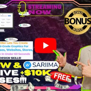 Sariima Review⚡💻📲[LIVE] Create STUNNING PROFESSIONAL-GRADE Graphics!📲💻⚡FREE 10K Bonuses💲💰💸