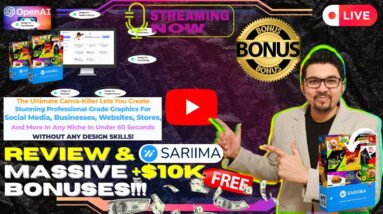 Sariima Review⚡💻📲[LIVE] Create STUNNING PROFESSIONAL-GRADE Graphics!📲💻⚡FREE 10K Bonuses💲💰💸