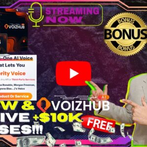 VoizHubAi Review⚡💻[LIVE]World’s First AI-Powered All-In-One Voice Synthetic App📲⚡FREE 10K Bonuses💲💰💸