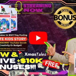 XmasTalesAI Review⚡📲💻[LIVE] Create 100s of AI Generated Kid Story Videos 💻📲⚡FREE 10K Bonuses💲💰💸