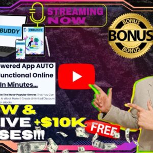 EBBUDDY Review⚡📲💻[LIVE] Creates A Fully-Functional AI Online Ebook Stores💻📲⚡FREE 10K Bonuses💲💰💸