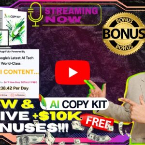 AICopyKit Review⚡📲💻[LIVE] Groundbreaking All-In-One Ai Creator Studio!💻📲⚡FREE AI Bonuses💲💰💸