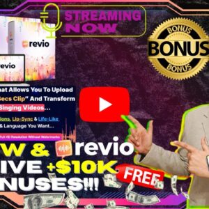 Revio Review⚡📲💻[LIVE] AI Turns Any Static Photos To Talking & Singing Videos💻📲⚡FREE AI Bonuses💲💰💸