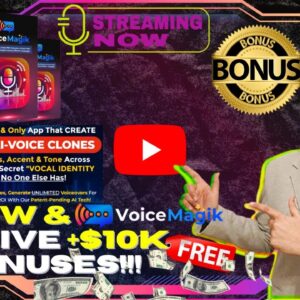 VoiceMagik Review⚡📲💻[LIVE] Create Phenomenal AI-Voice Clones💻📲⚡FREE AI Bonuses💲💰💸