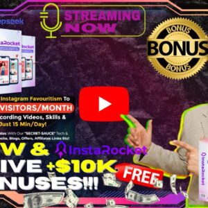 InstaRocket Review⚡📲💻[LIVE] Create 100s Of Attention-Grabbing Instagram Reels💻📲⚡FREE AI Bonuses💲💰💸